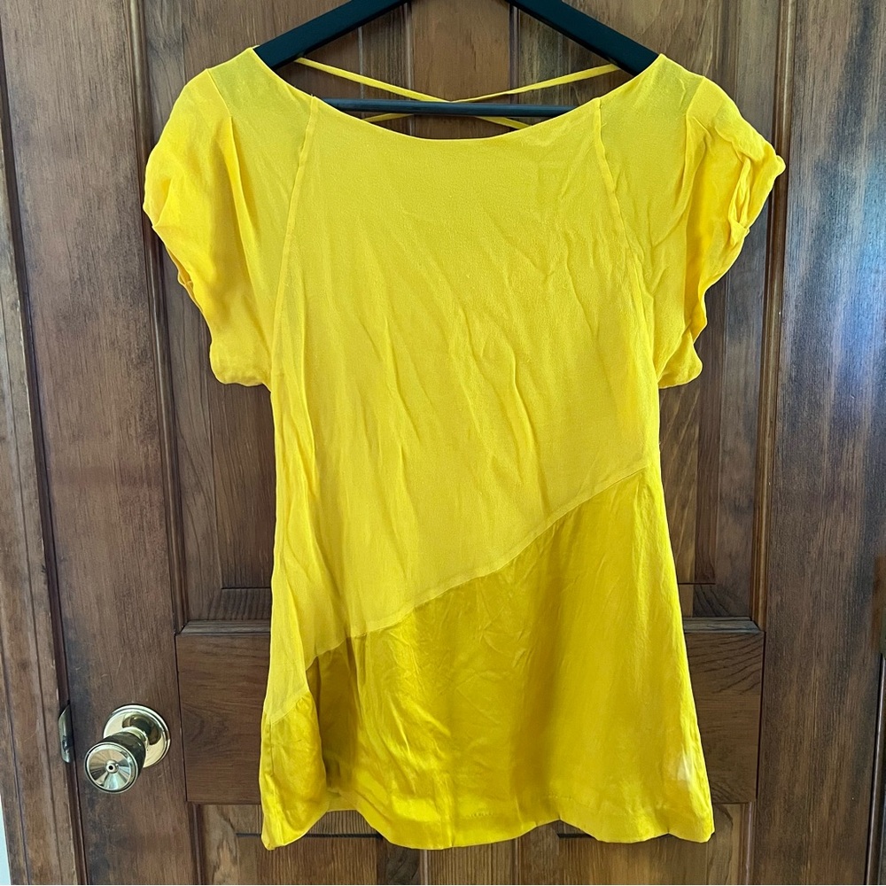 DVF Asherette Yellow Top